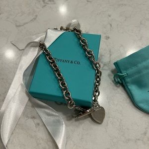 Tiffany Heart Tag Toggle Necklace
